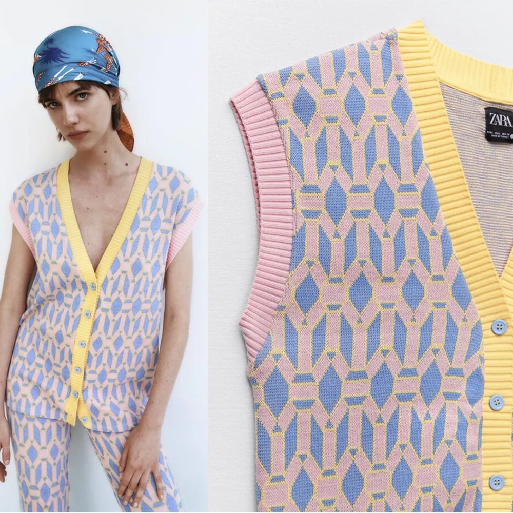 Zara Vest and Pants Knit Set